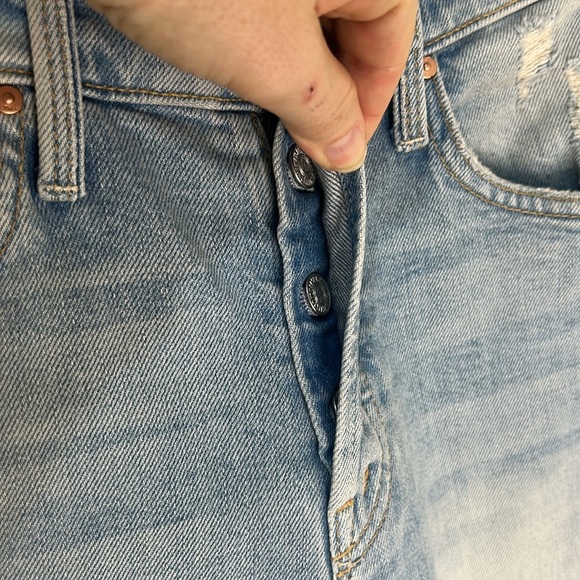 MOTHER SUPERIOR The Scrapper High Rise Ankle Straight Leg Jeans Size 23 - Picture 8 of 16